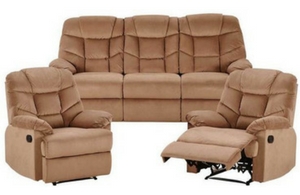 Webster 3 Seat Sofa+2 Single Recliners