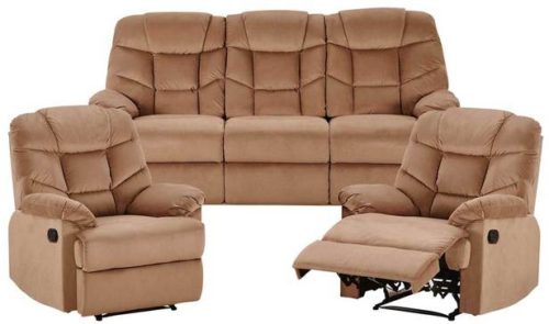 Rent Webster 3 Seat Sofa +2 Single Recliners