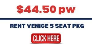 RENT VENICE 5 SEAT LOUNGE PACKAGE